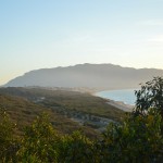 Panorama di Balestrate dal bosco