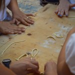 Maccarruna lavorazione a mano pasta fresca