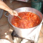 Cottura di pomodoro salsa fatta in casa