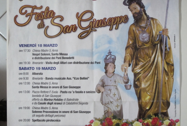 Programma Festa di San Giuseppe a Balestrate Programma Festa di San Giuseppe Balestrate, eventi religiosi